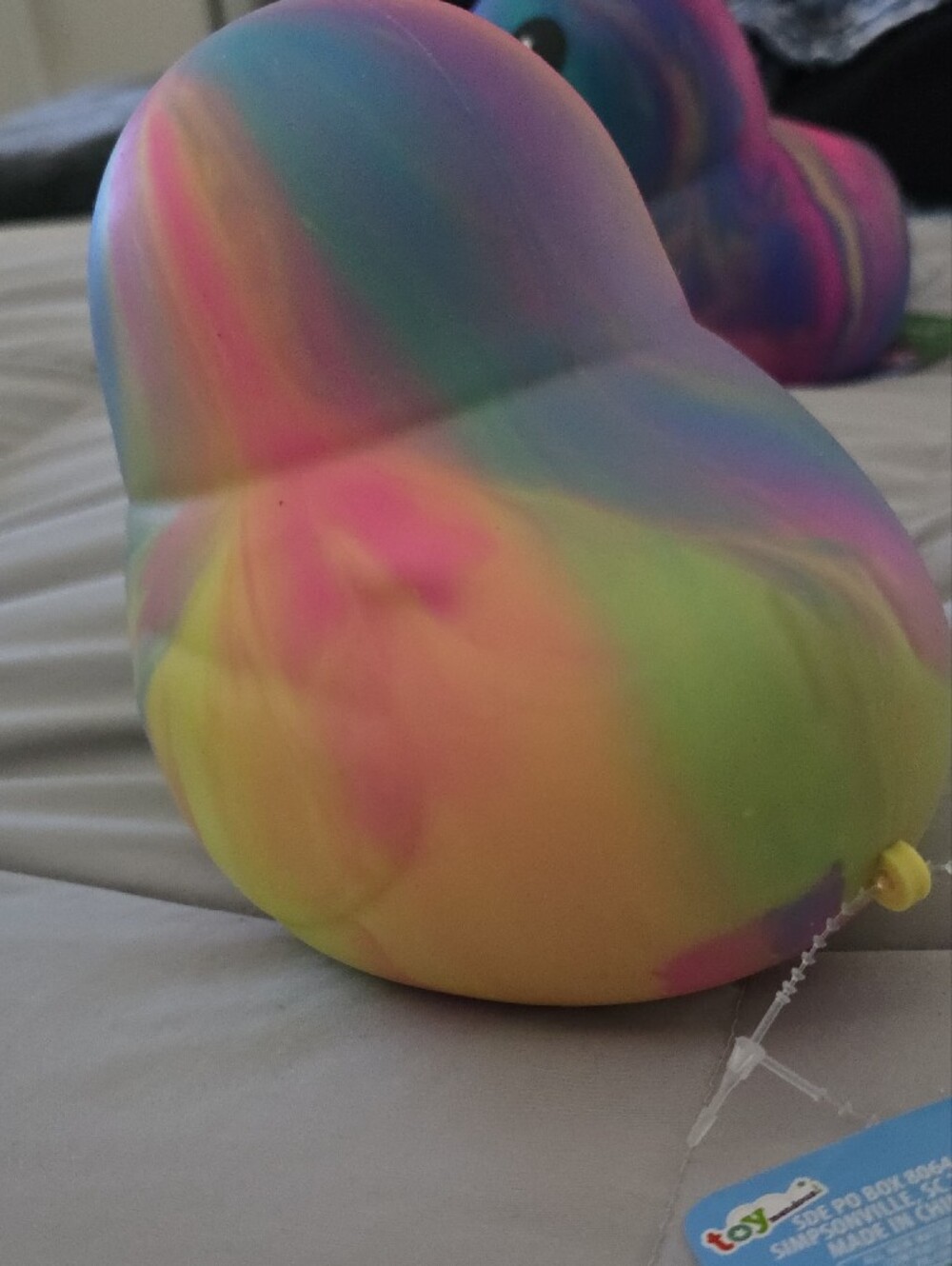 Sunny Days Jumbo Squeezy Duck – Tie-dye Squishy Stress Relief Toy - Picture 5 of 5